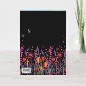 Wildbloemen   Eeuw Verjaardag Kaart (Achterkant)