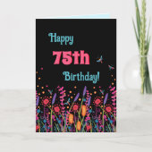 Wildbloemen   Eeuw Verjaardag Kaart (Voorkant)