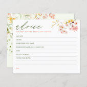 Wildbloemen Elegant Advice Kaart (Voorkant / Achterkant)