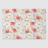 Wildbloemen Elegant Botanisch Tissuepapier (Voorkant)