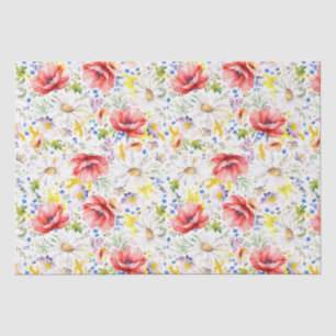 Wildbloemen Elegant Botanisch Tissuepapier