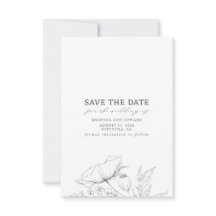 Wildbloemen Elegant Minimalist Save the Date