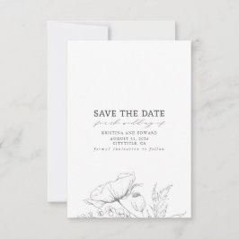 Wildbloemen Elegant Minimalist Save the Date