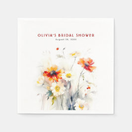 Wildbloemen Elegant Minimalistisch Servet