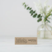 Wildbloemen Elegante aangepaste sociale pictogramm Mini Visitekaartje (Staand voorkant)