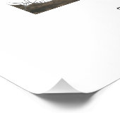 Wildbloemen Elegante moderne trouwfotografie Perfect Poster (Hoek)