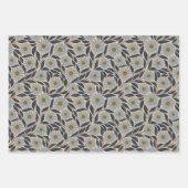 Wildbloemen en bijen inpakpapier vel (Voorkant 3)