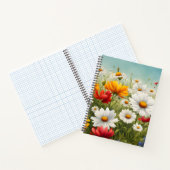 Wildbloemen en Blue Sky Notitieboek (Binnen)