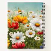 Wildbloemen en Blue Sky Notitieboek (Achterkant)