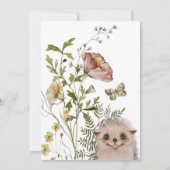 Wildbloemen en bosdieren Verjaardag Kaart (Achterkant)