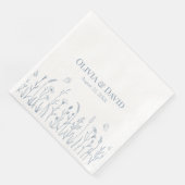 Wildbloemen en Butterfiles Trouwservetten Servet (Hoek)