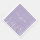 Wildbloemen en Butterfiles Trouwservetten Servet (Hoek)