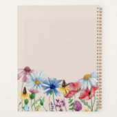Wildbloemen en Editable Quote Persoonlijk Planner (Achterkant)