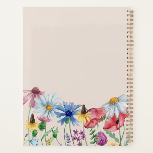 Wildbloemen en Editable Quote Persoonlijk Planner