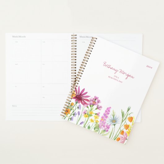  Wildbloemen en Editable Quote Persoonlijk Planner (Display)