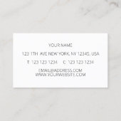 Wildbloemen en een paardenstaart visitekaartje (Achterkant)