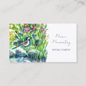 Wildbloemen en een paardenstaart visitekaartje (Voorkant)