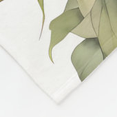 Wildbloemen en honingbijen Waterverf Fleece Deken (Hoek)