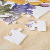 Wildbloemen en honingbijen Waterverf Legpuzzel (Zijkant)