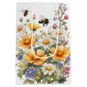 Wildbloemen en honingbijen Waterverf Medium Cadeauzakje (Achterkant)