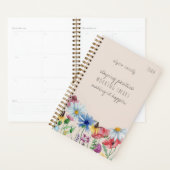 Wildbloemen en positieve bevruchting op maat planner (Display)