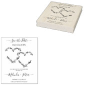 Wildbloemen en Tweeënzigheid voor bruiloft Rubberstempel (Gestempeld)