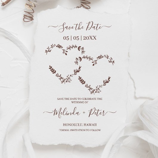 Wildbloemen en Tweeënzigheid voor bruiloft Rubberstempel