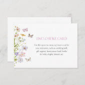 Wildbloemen en vlinders aangepaste behuizing Kaart (Voorkant / Achterkant)