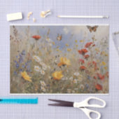 Wildbloemen en vlinders Decoupage Tissuepapier (Craft)