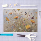 Wildbloemen en vlinders Decoupage Tissuepapier (Craft)