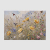 Wildbloemen en vlinders Decoupage Tissuepapier (Voorkant)