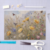 Wildbloemen en vlinders Decoupage Tissuepapier (Craft)