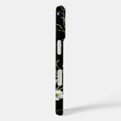 Wildbloemen en vlinders op zwart Case-Mate iPhone case (Achterkant / Rechts)