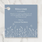 Wildbloemen en vlinders welkomstgeschenk Label (Voorkant)