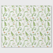 Wildbloemen en Waterverf van meststoffen Verpakkin Cadeaupapier (Vlak)