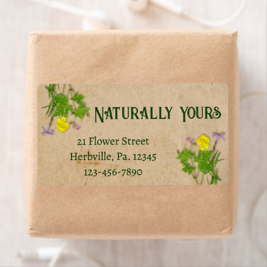 Wildbloemen Etiket (Insitu)