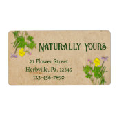 Wildbloemen Etiket (Voorkant)