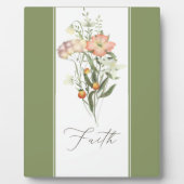 Wildbloemen Faith Plaque Fotoplaat (Voorkant)