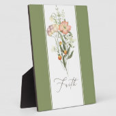 Wildbloemen Faith Plaque Fotoplaat (Zijkant)