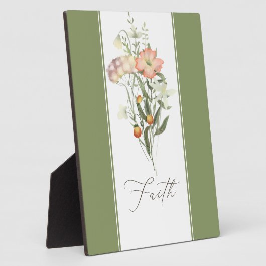 Wildbloemen Faith Plaque Fotoplaat (Zijkant)