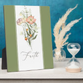 Wildbloemen Faith Plaque Fotoplaat (Zijkant)