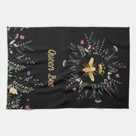 Wildbloemen Faux folie Queen Bee Theedoek