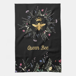 Wildbloemen Faux folie Queen Bee Theedoek