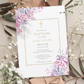 Wildbloemen Floral Baptism Christening Kaart