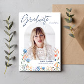 Wildbloemen Foto High School Afstuderen Kaart