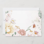 Wildbloemen Foto Meisje Toewijding Kaart (Achterkant)