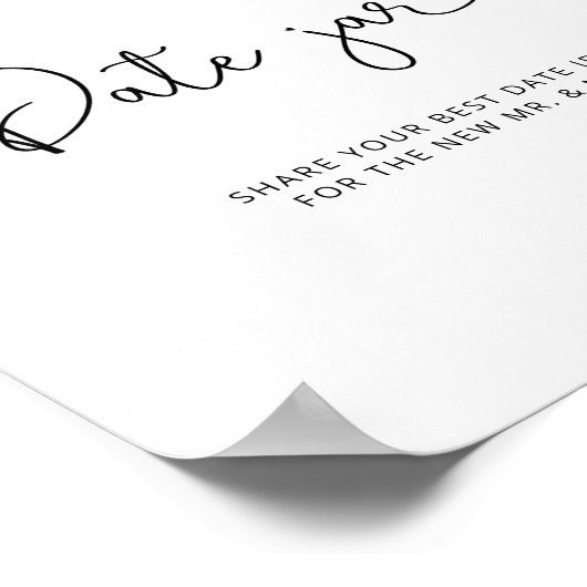 Wildbloemen gaan uit naar nachtideeën. Datum jar b Poster (Hoek)