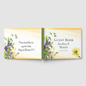 Wildbloemen Geel Blauw Groen Bijbel Verse Gastenboek (Volledig)