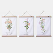 Wildbloemen, geloof hangende tapijten hangend wandkleed (Driedubbel)