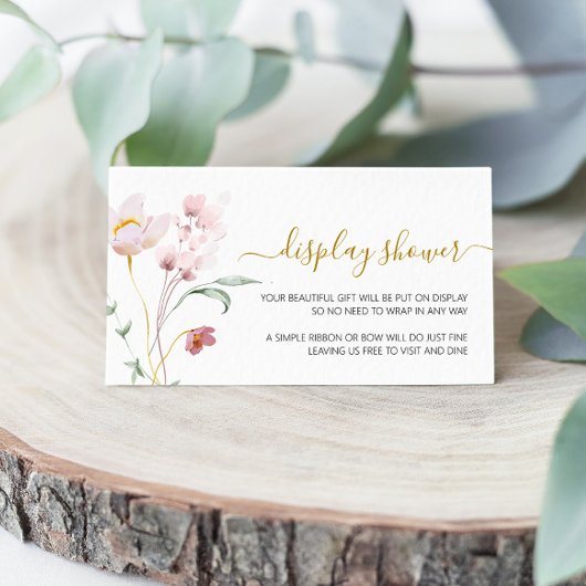 Wildbloemen Gentle Display Shower Informatiekaartje